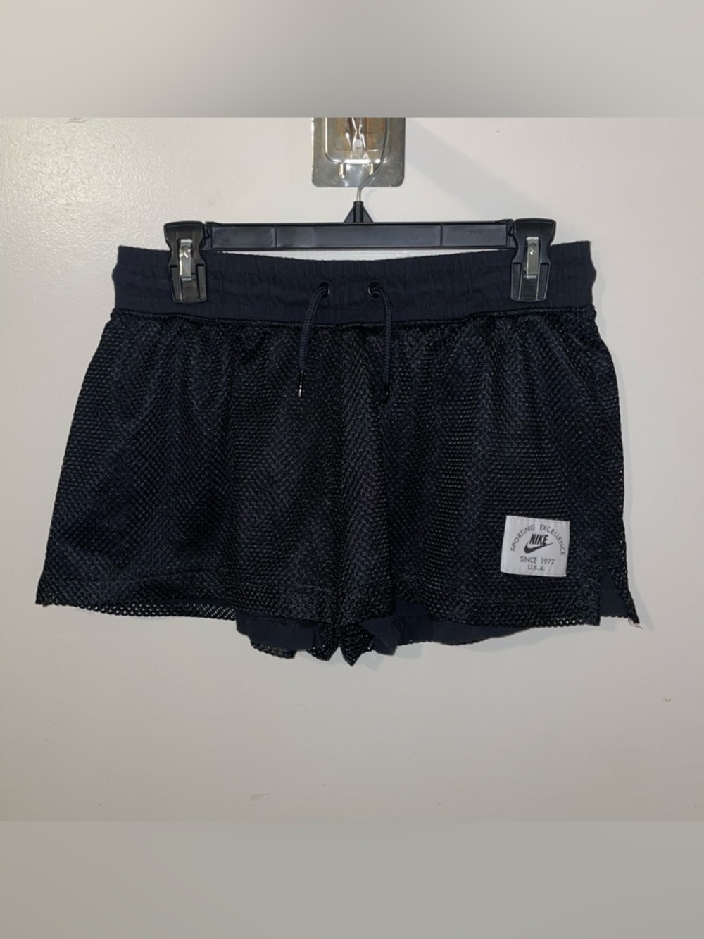 Nike Black Mesh Lined Athletic Shorts